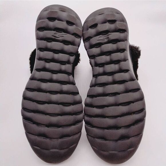 Skechers On The Go Joy Bundle Up Black Suede Booties Womens Size 9 Cushioned‎ - Picture 7 of 8